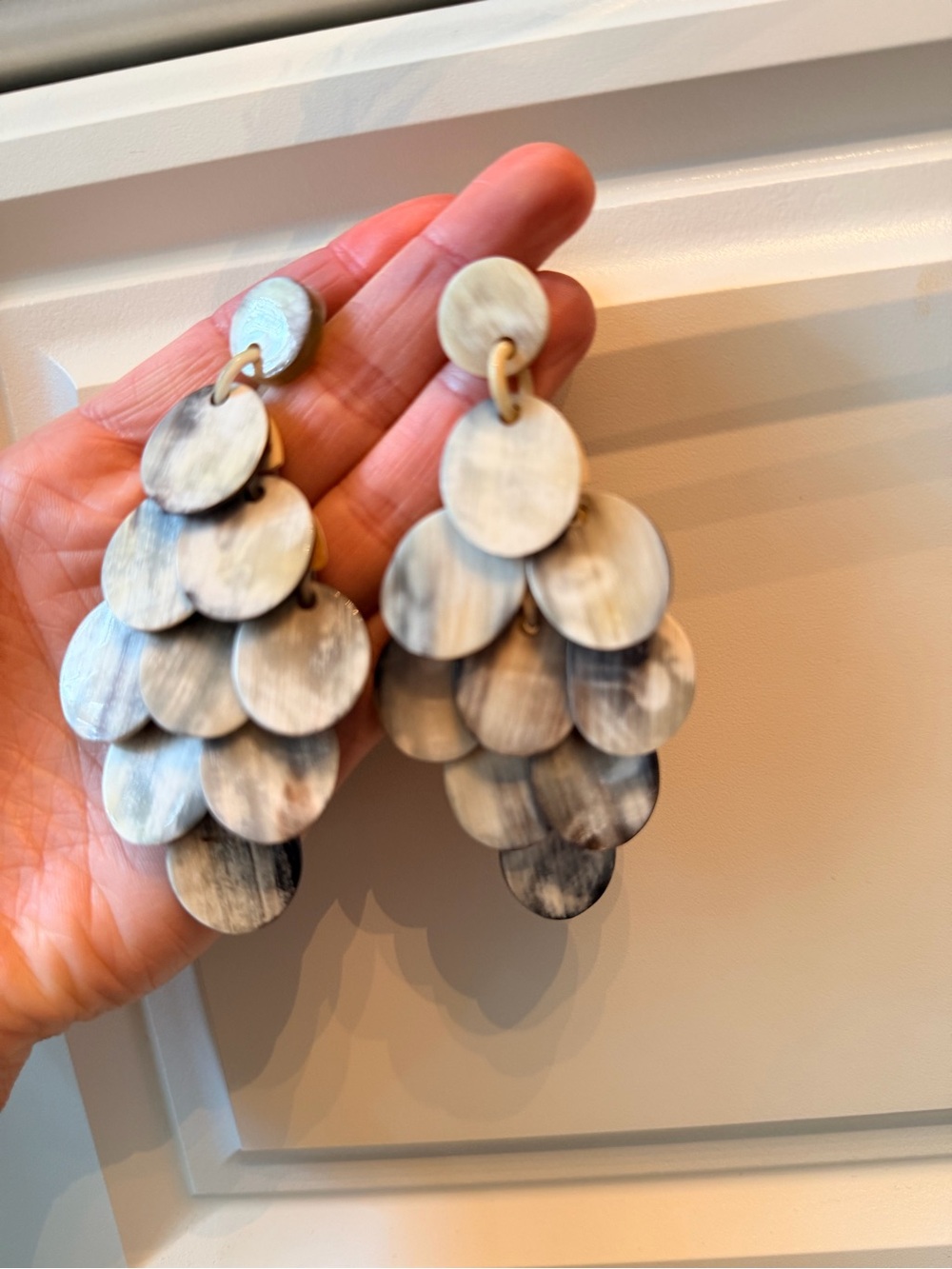 Double D Ranch Bone Chandelier Earrings NIB - Picture 8 of 13